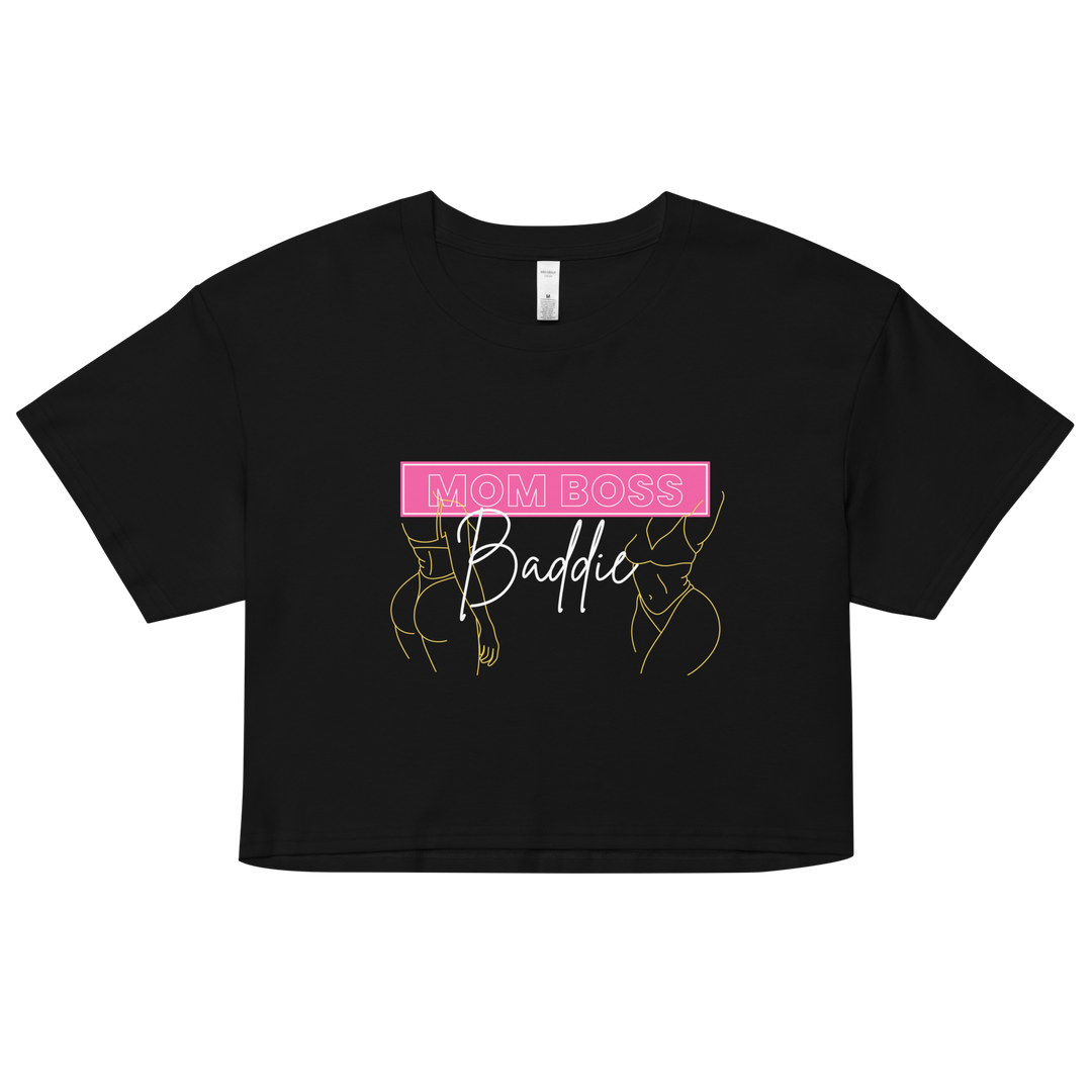 Mom Boss Baddie crop top