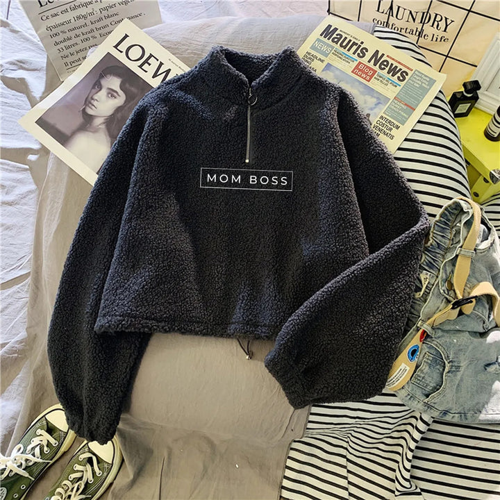 Mom Boss Pullover Fleece